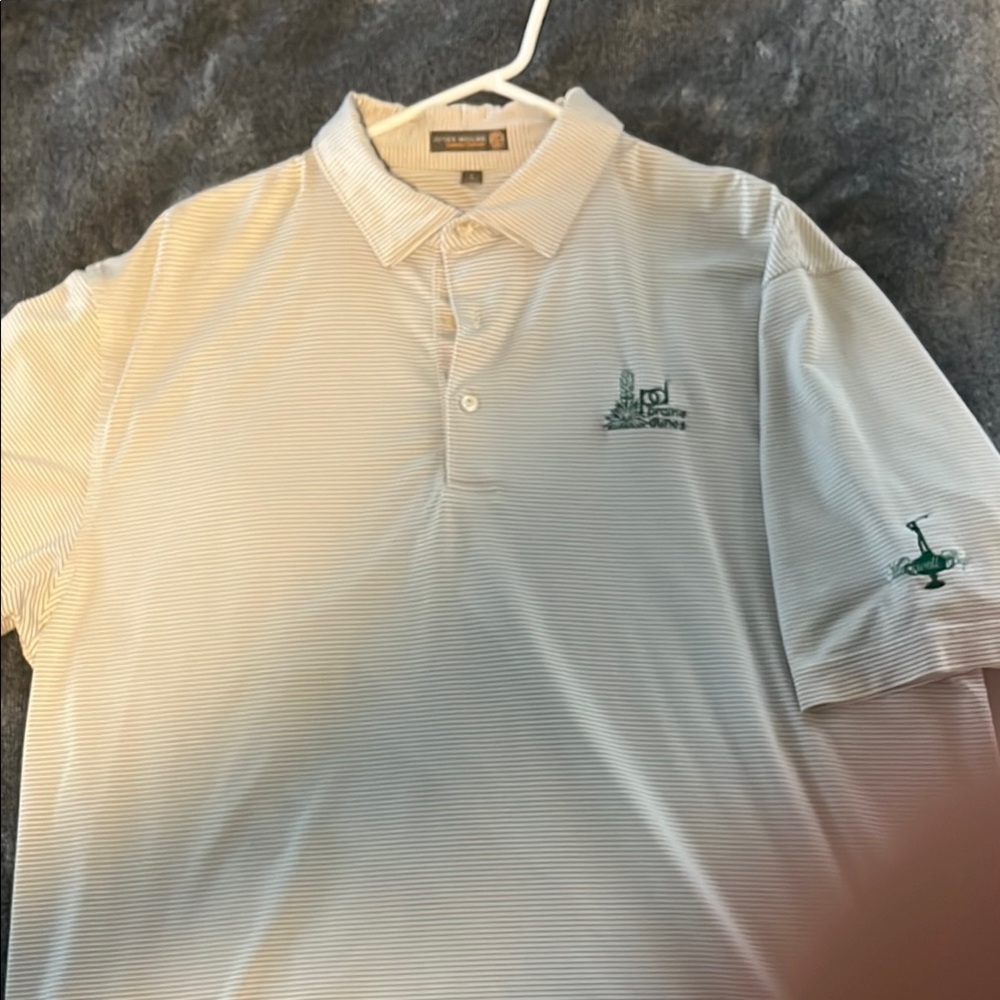 Peter Millar Prairie Dunes White Polo Shirt Classic Style
